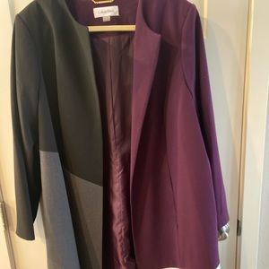 Calvin Klein Open Front colorblock Jacket